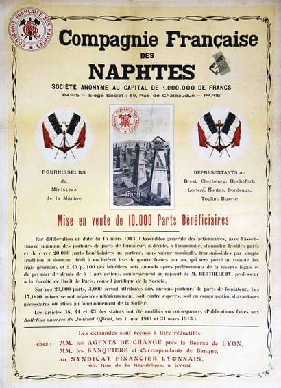 Cie Française des Naphtes (Pétrol) Supplier...