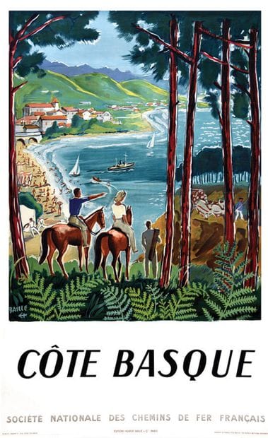 HUBERT BAILLE
Basque Coast, Guétary, Rare,...