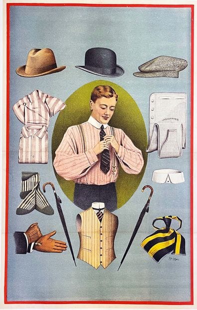 The Dandy Poster mounted on linen / Vintage...