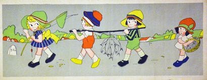 Children's Fishing Trip * Poster mounted...