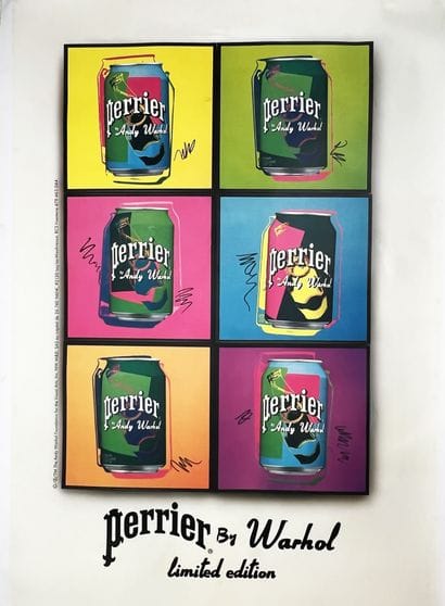 ANDY WARHOL
Perrier by Warhol Very Rare poster...