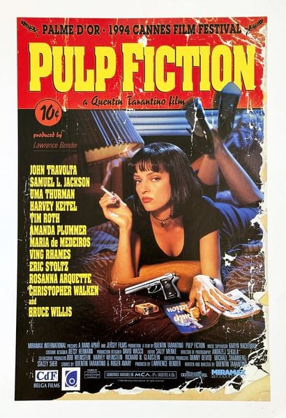 Pulp Fiction by Quentin Tarantino Canvas-mounted...