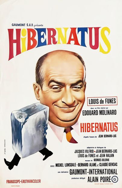 Hibernatus, Louis De Funes* Belgique Affiche...