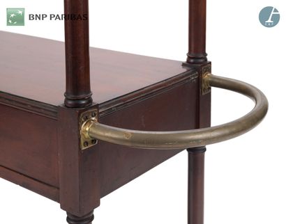 Mahogany dresser with three arches, two drawers...
