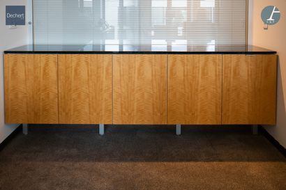 Buffet en bois naturel et bois de placage,...