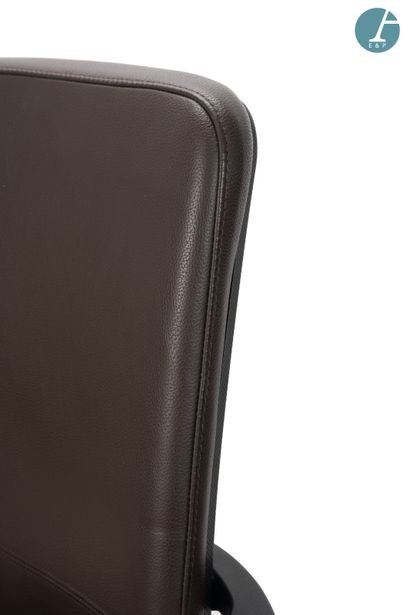 STEELCASE 
Set of three meeting armchairs,...