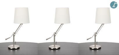 UNILUX
Set of three articulated metal lamps...