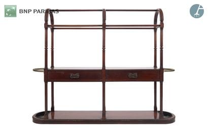 Mahogany dresser with three arches, two drawers...