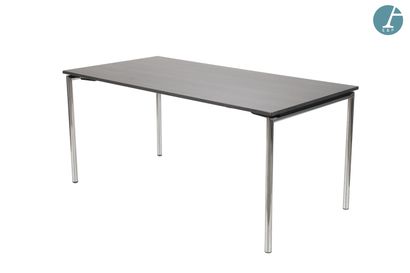 CASALA
Table, folding base in chromed metal...