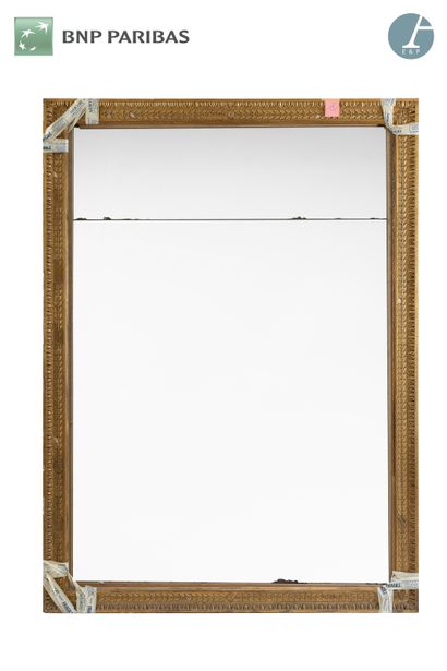Molded and carved wood mirror. 
Misses and...