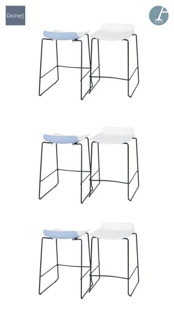 WIESNER HAGER Publisher

Set of six bar stools,...
