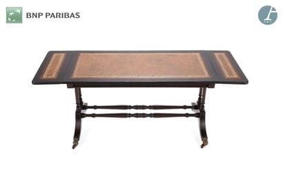 Rectangular coffee table in natural wood,...