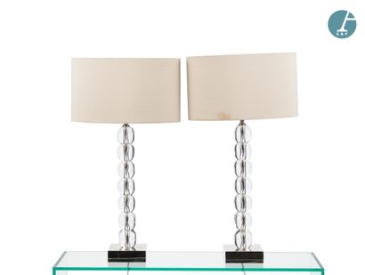 PORTA ROMANA.
Paire de lampes de table 