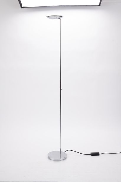 HOLTKOTTER 
Set of three floor lamps on foot,...