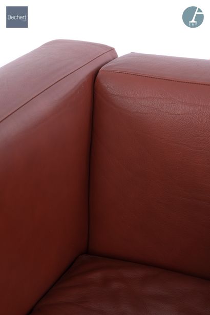 ZANOTTA Publisher

Pair of club chairs, metal...