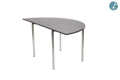 CASALA
Half-moon table with folding chromed...