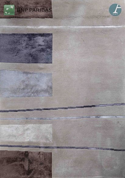 Maison serge LESAGE
Tapis en laine marron...