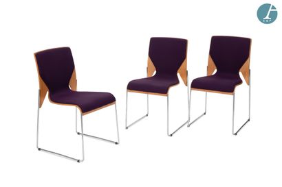 SEDUS
Ensemble de dix chaises le piètement...