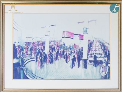 From the corridor (4th floor) of the Metropole...