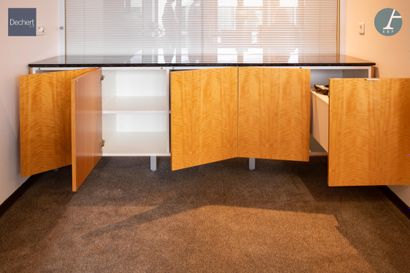 Buffet en bois naturel et bois de placage,...