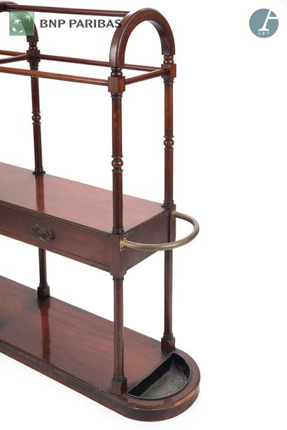 Mahogany dresser with three arches, two drawers...