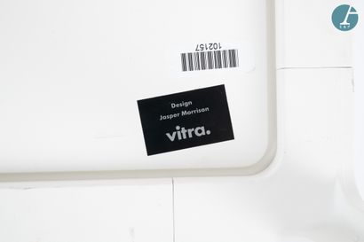 VITRA 
White plastic coffee table, rectangular...