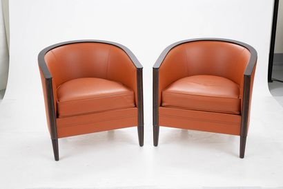 Daisy SIMON Editor,
Pair of armchairs, model...