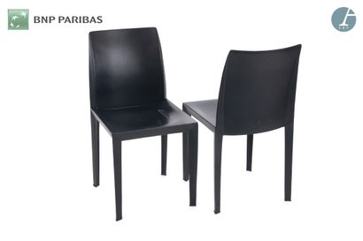 POLTRONA FRAU Editeur,
Paire de chaises en...