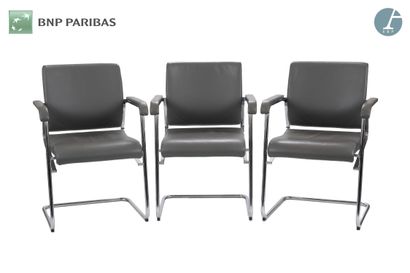 Set of three armchairs,
The structure in...