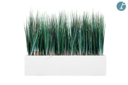 Ensemble de cinq jardinières rectangulaires...