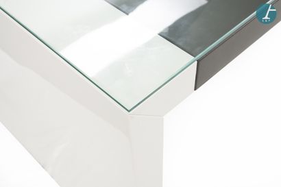 MARTEK 
Meeting table in white melamine,...