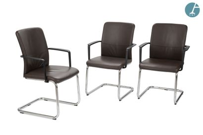 STEELCASE 
Ensemble de six fauteuils de réunion,...