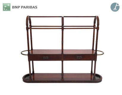 Mahogany dresser with three arches, two drawers...