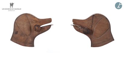 From Sources de Caudalie
Pair of carved wooden...