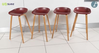 HAY
Lot de quatre tabourets en plastique...