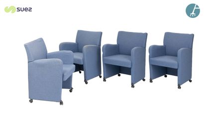 KINNARPS
Suite de quatre fauteuils garniture...