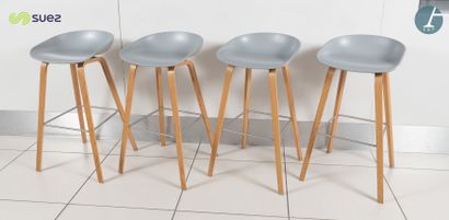 HAY
Lot de quatre tabourets en plastique...