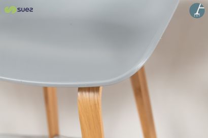 HAY
Lot de quatre tabourets en plastique...