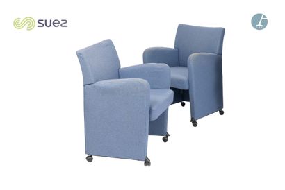 KINNARPS
Paire de fauteuils piètement roulettes,...