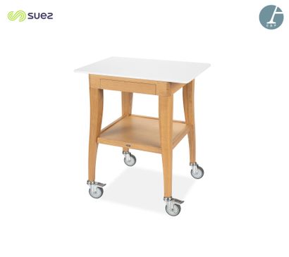 QUISO
Desserte roulante en bois naturel,...