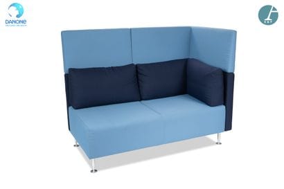 SEDUS
Banquette d'angle, piètement métal...