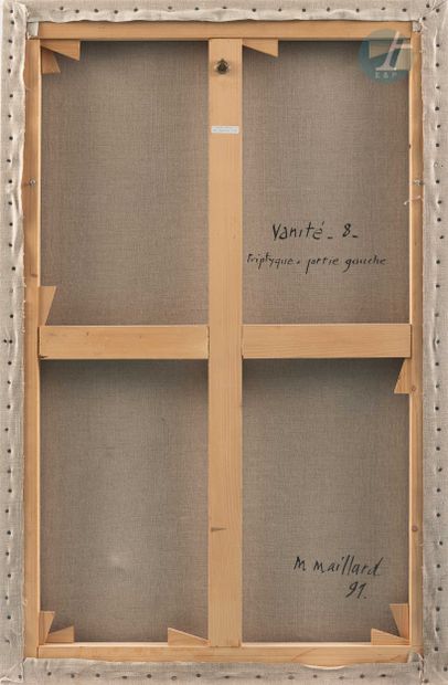 M. MAILLARD
Vanité - 8
Deux huiles sur toile,...