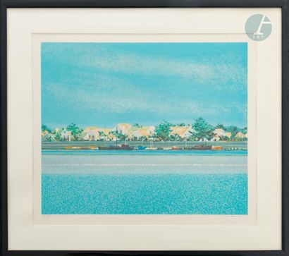 André BOURRIE (1936-2017)
Le Port le matin
Lithographie
Signée...
