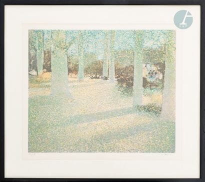 André BOURRIE (1936-2021)
Paysage d'automne
Lithographie
Signée...