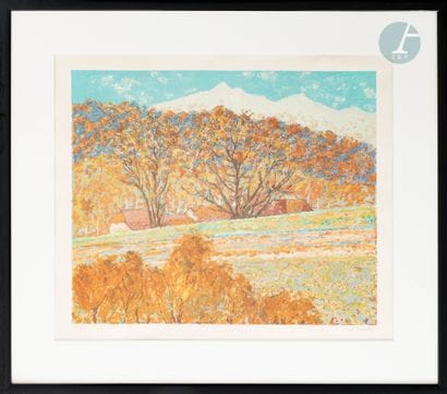 André BARLIER (1920-2008)
Paysage d'Automne
Lithographie
Signée...