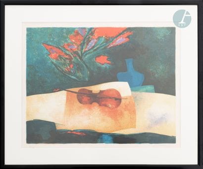 Claude GAVEAU (1940-2021)
Le violon
1985
Lithographie
Signée...
