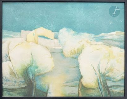 Claude GAVEAU (1940-2021)
Les cerisiers
Lithographie
Signée...