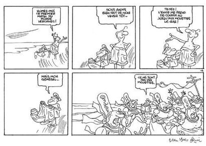 JEAN-YVES FERRI
DE GAULLE À LA PLAGE Encre...