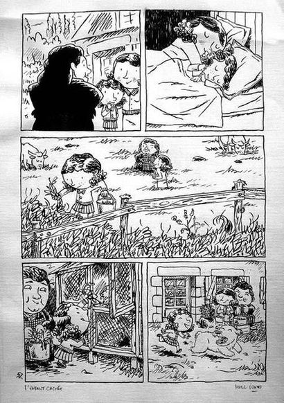MARC LIZANO
L'ENFANT CACHÉE Plume, encre...