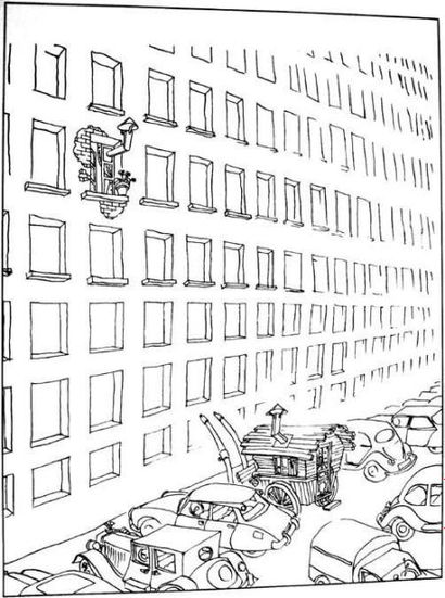 ANDRÉ BARBE
«LA BANLIEUE» Sérigraphie, signé...